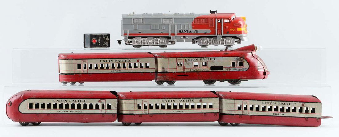 Lot Of 6: Marx M10000 Union Pacific Set & Santa Fe (1 of 1)