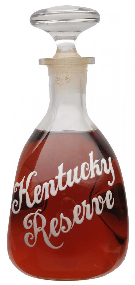 Kentucky Reserve Enameled Back Bar Bottle (1 of 1)