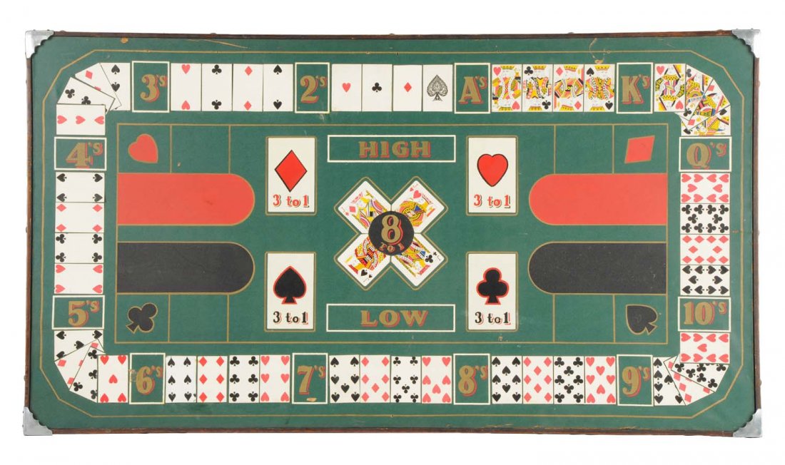 Antique "Diana" Card Game Layout Board (1 of 1)