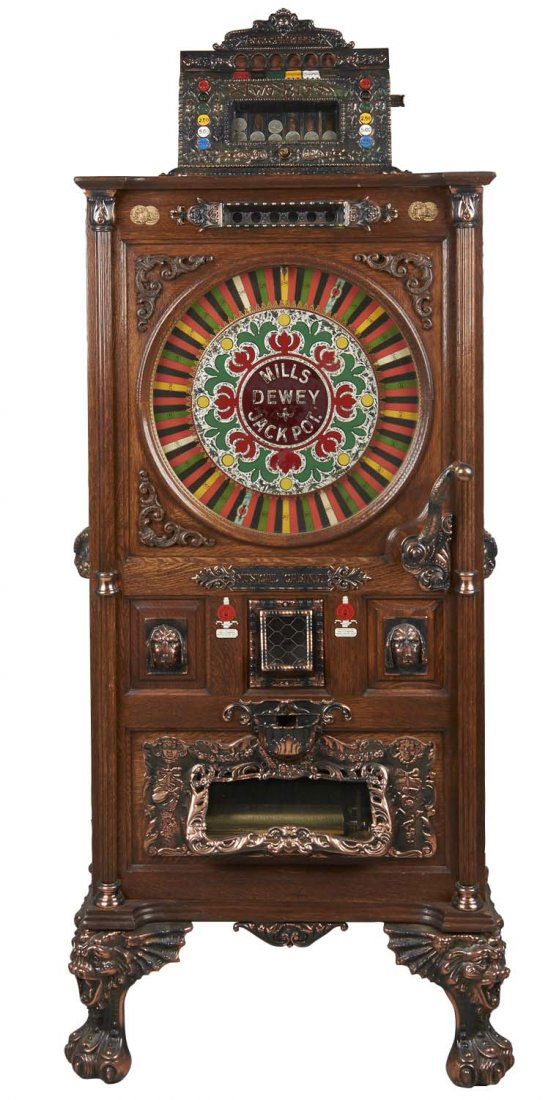 **25¢ Mills Dewey Jackpot Musical Slot Machine (1 of 10)