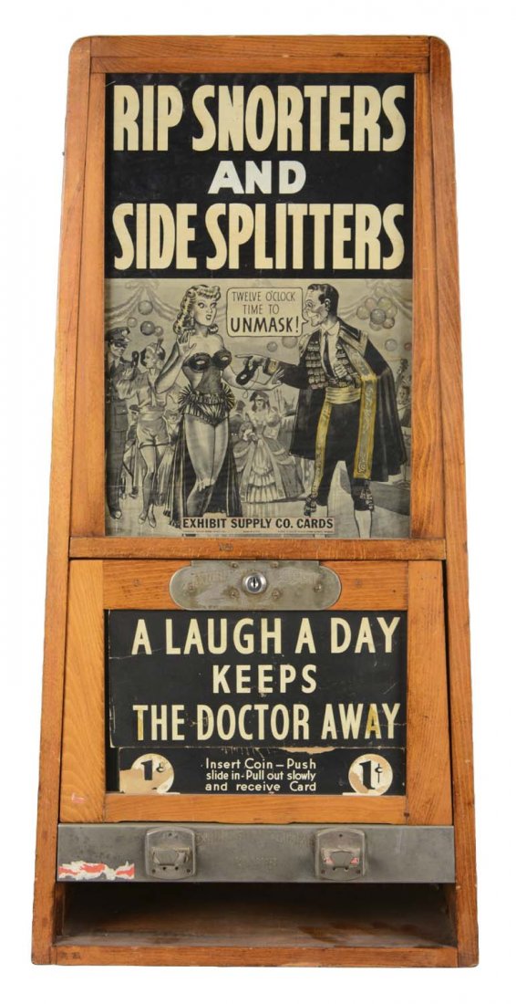 1¢ Exhibit Novelty Card Vending Machine (1 of 3)