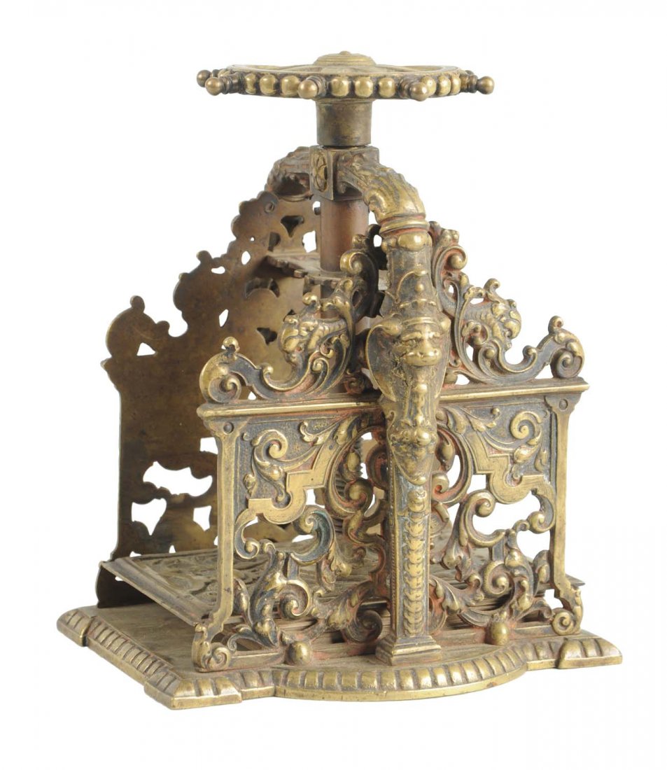 Victorian Brass Playing Card Press (1 of 4)