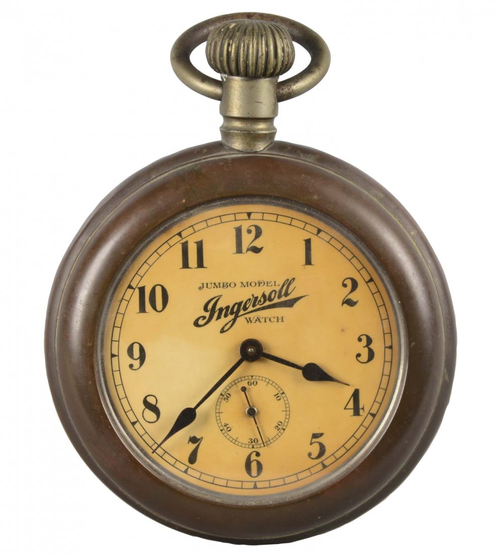 Ingersoll Jumbo Model Brass Watch (1 of 2)