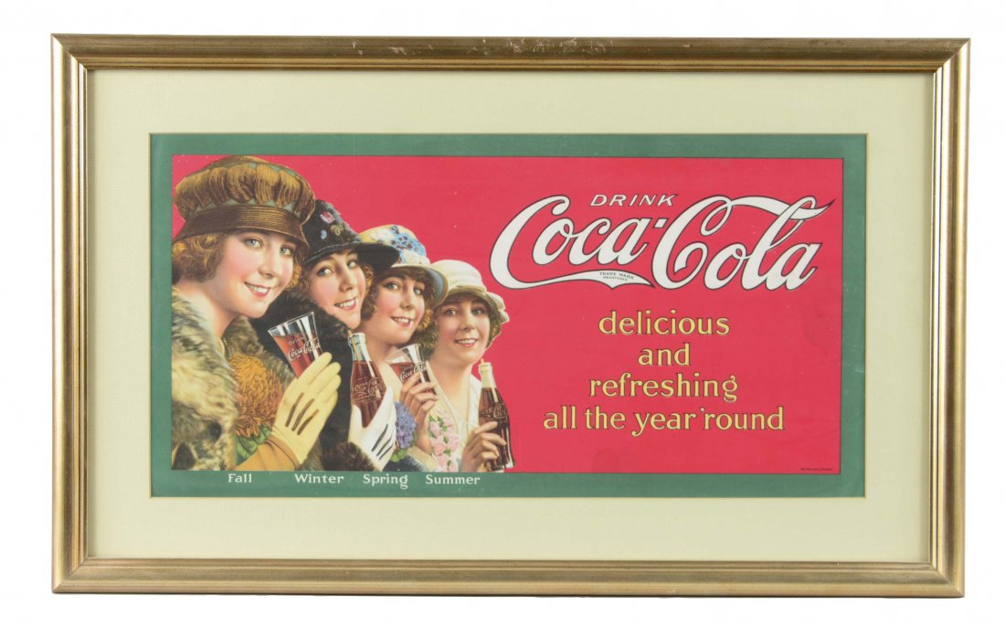Coca-Cola Four Seasons Trolley Sign (1 of 1)
