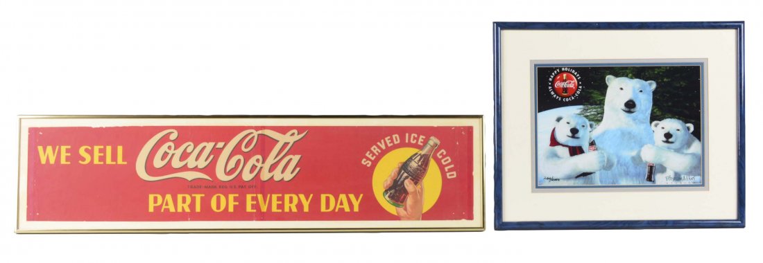 Lot Of 2: Coca-Cola Advertisements (1 of 1)