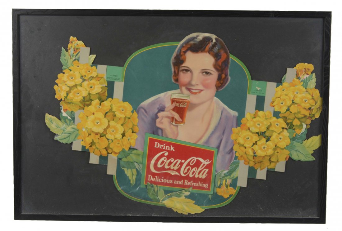 Framed Coca-Cola Festoon Centerpiece (1 of 1)
