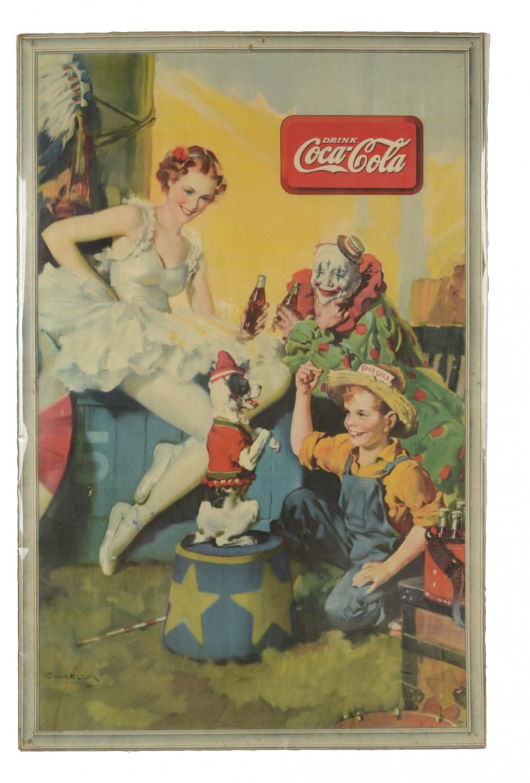 1936 Sundblom Coca-Cola Advertisment Sign (1 of 1)