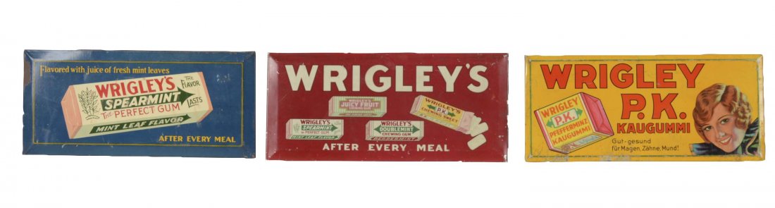 Lot Of 3: Wrigley's Chewing Gum Signs (1 of 1)