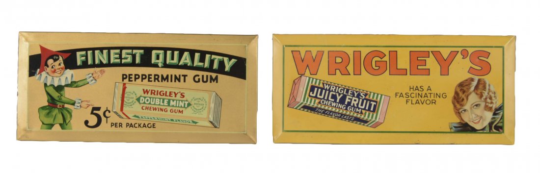 Lot Of 2: Wrigley's Chewing Gum Signs (1 of 1)