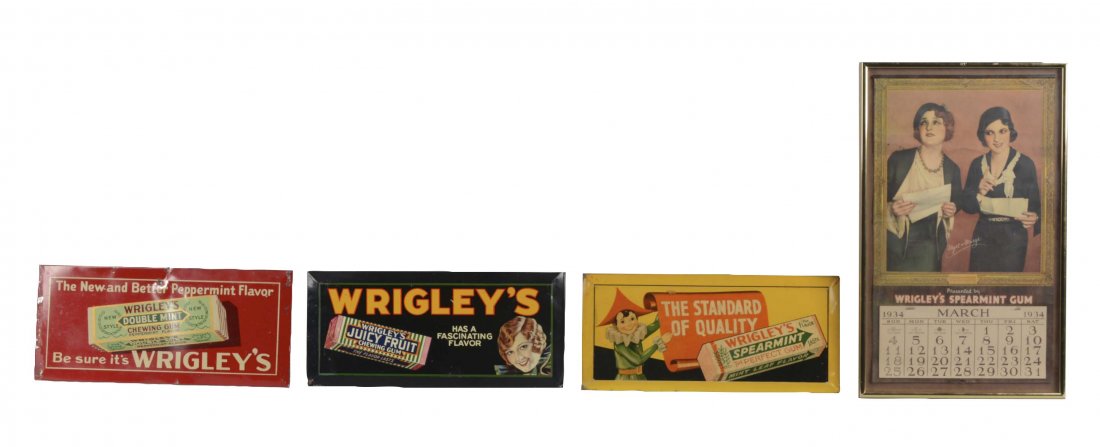 Lot Of 4: Wrigley's Gum Advertisements (1 of 1)