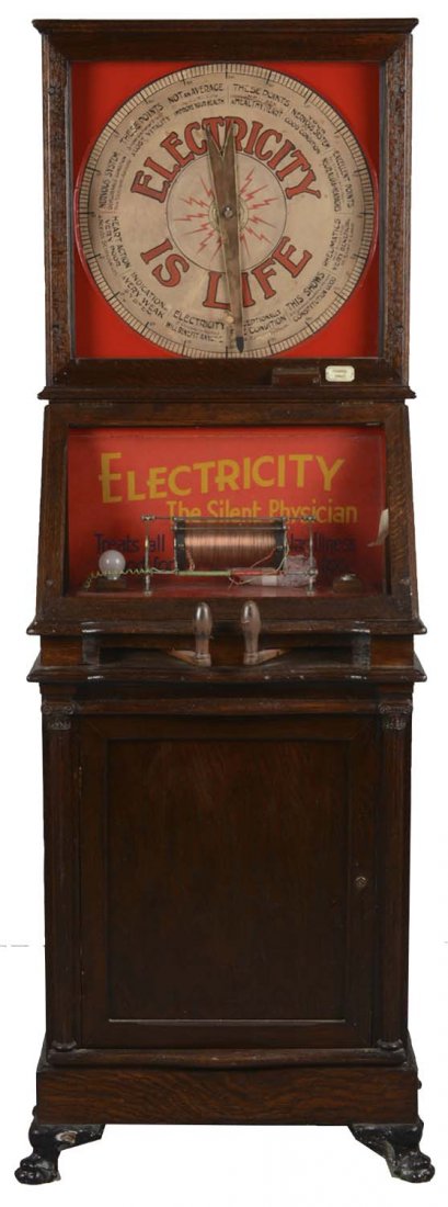 Rare 1D Floor Model Electric Shock Machine (1 of 7)