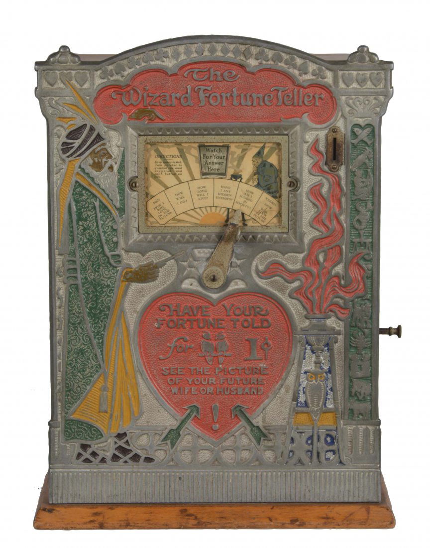 1¢ Mills The Wizard Fortune Teller Machine (1 of 8)
