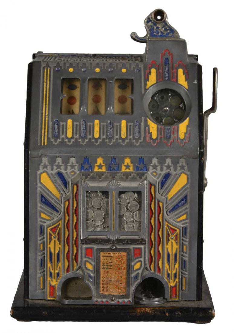 **5¢ Pace Comet "Fancy Front" Slot Machine (1 of 6)