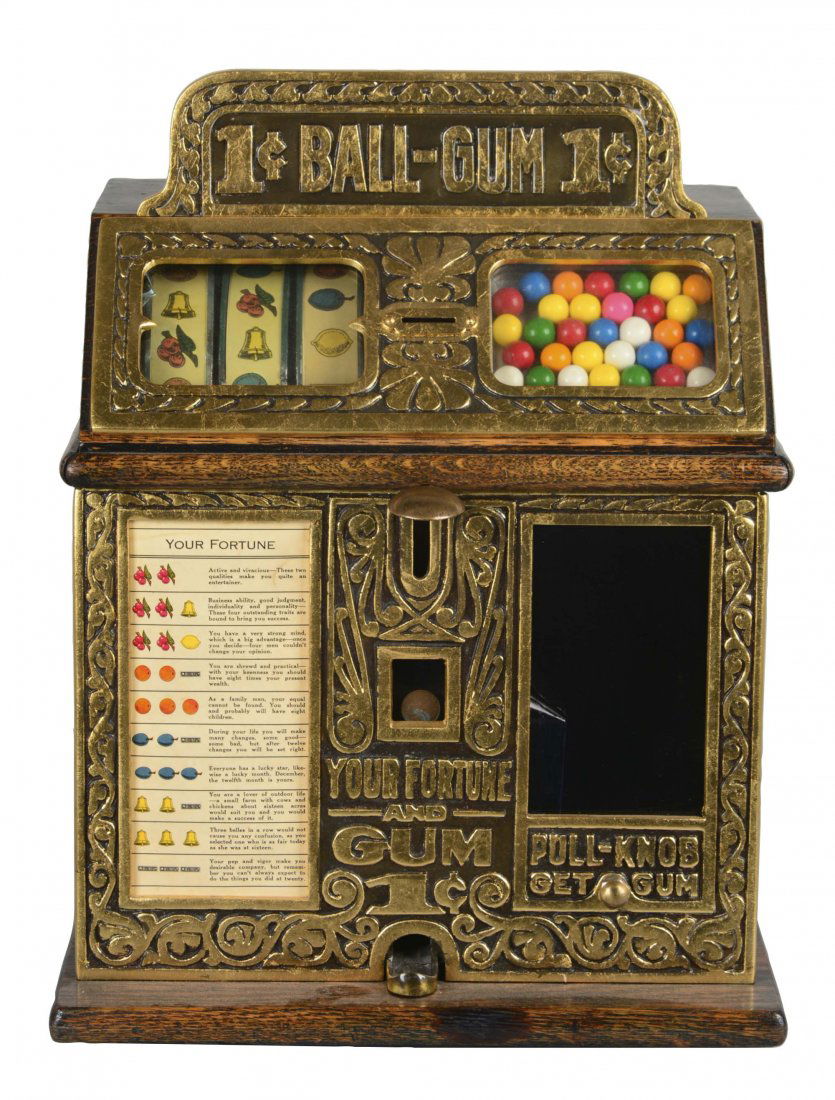 **1¢ Caille Fortune Ball Gum Vender (1 of 6)