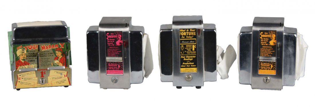 Lot Of 4: 1¢ Fortune Teller Napkin Holders (1 of 2)