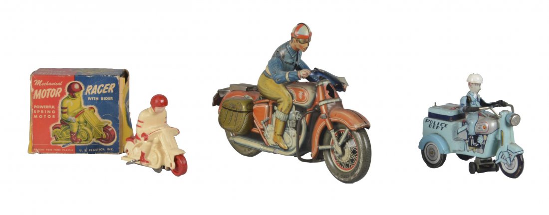 Lot Of 3: Interesting Motorcycle Toys (1 of 2)
