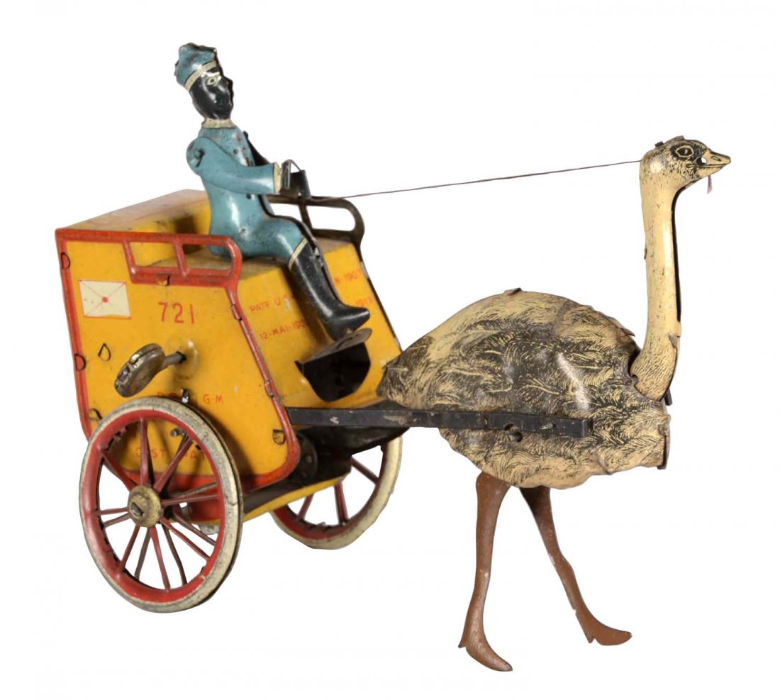 Mechanical Tin Lithographed Lehmann Zulu Toy (1 of 2)