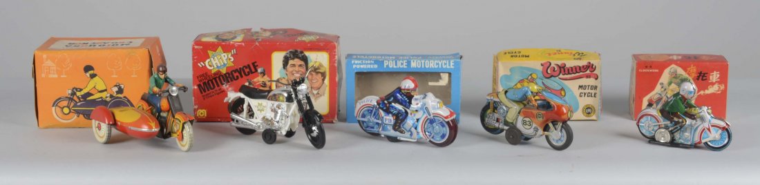 Lot Of 5: Motorcycle Toys In Original Boxes (1 of 4)