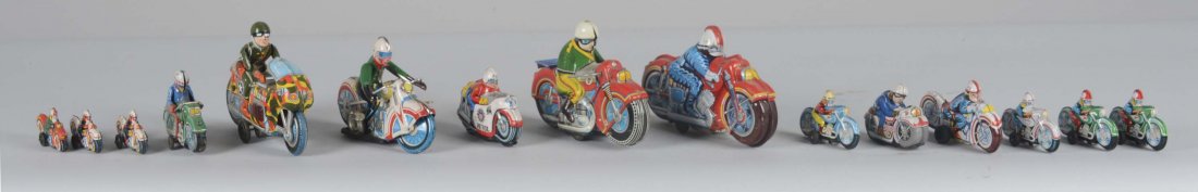 Lot Of 15: Japanese Motorcycle Toys (1 of 4)