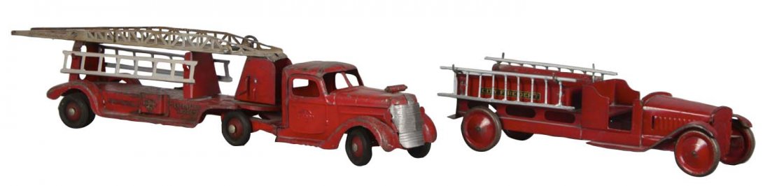 Lot Of 2: Pressed Steel Fire Trucks (1 of 2)