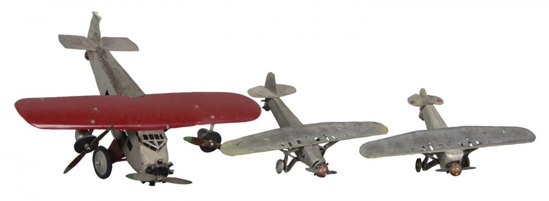 Lot Of 3: Pressed Steel Airplanes (1 of 3)