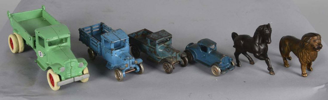 Lot Of 6: Arcade Trucks And Cast Iron Banks (1 of 1)