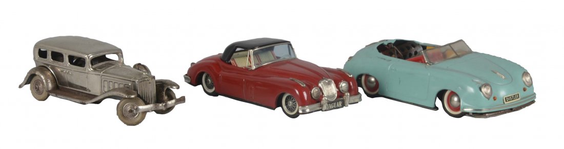 Lot Of 3: Japanese And German Tin Cars (1 of 2)