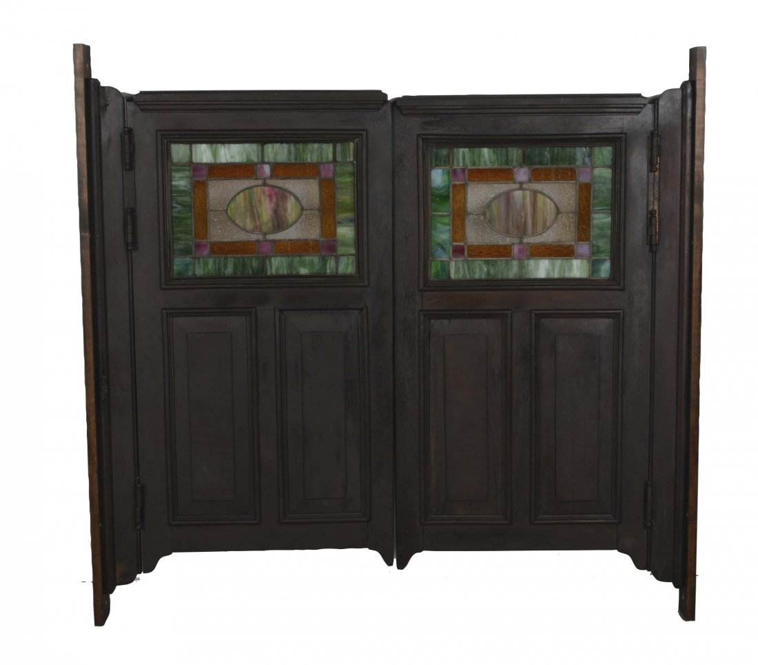 Pair Of Stained Glass Saloon Doors (1 of 3)