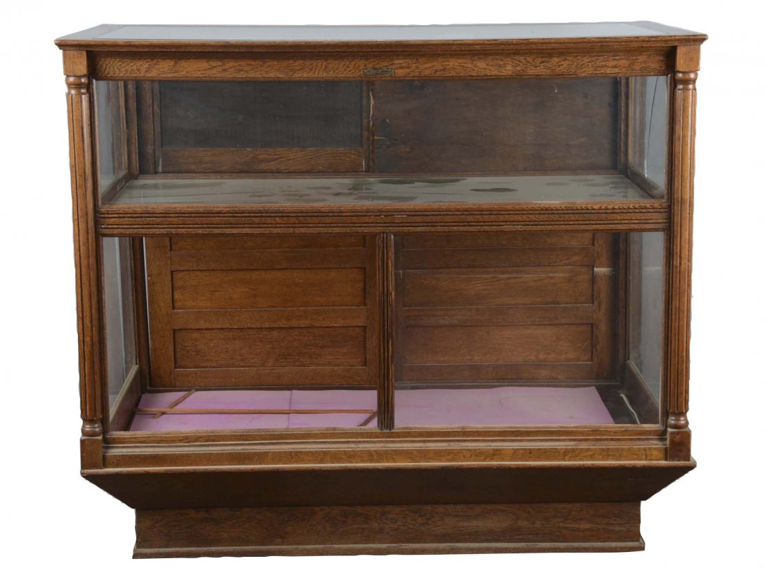 Floor Model Wood & Glass Display Showcase (1 of 4)