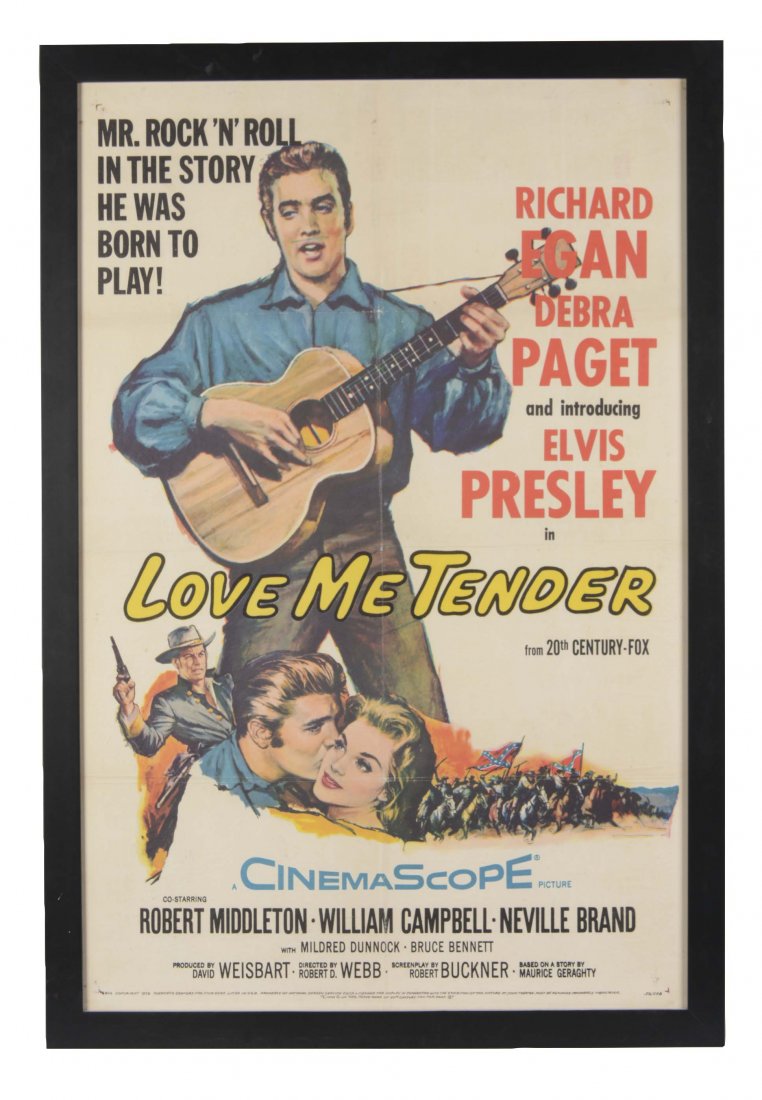 Elvis Presley "Love Me Tender" Movie Poster In Frame (1 of 1)