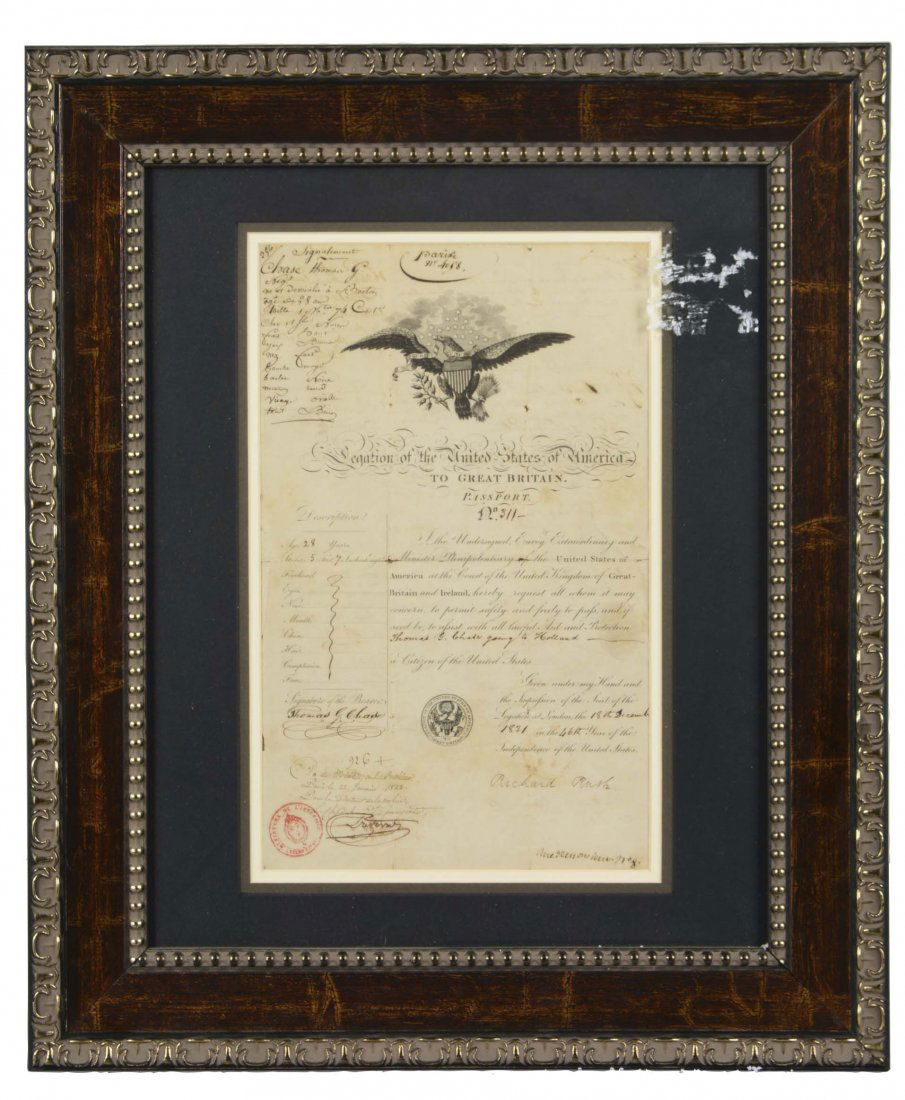 1821 United States Of America Passport (1 of 3)