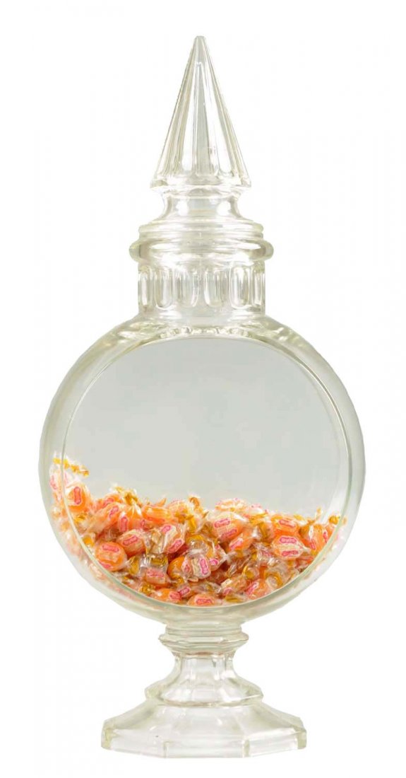 Early Glass Banjo Candy Jar. (1 of 3)