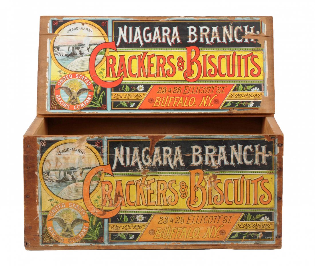 Niagara Branch Crackers & Biscuits Advertising Wooden (1 of 2)