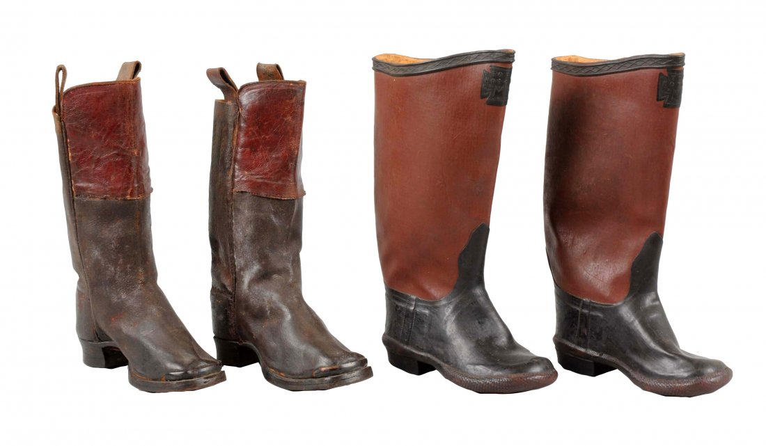 Two Pairs of Early Children's Boots. (1 of 1)