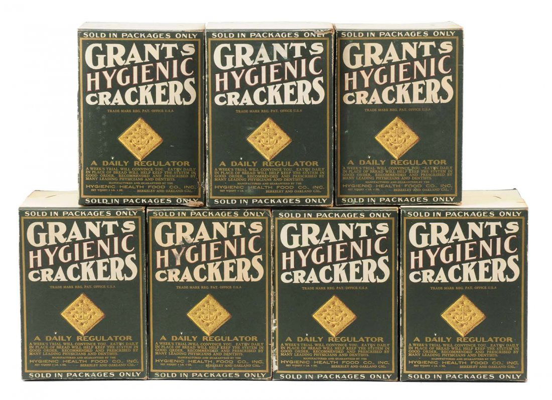 Lot of 7: Grants Hygienic Cracker Boxes. (1 of 1)