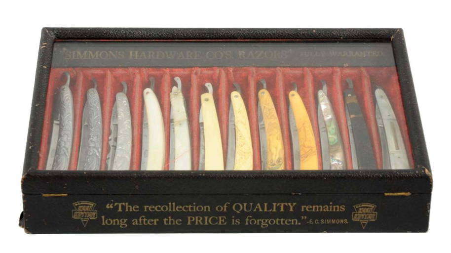 Keen Kutter Straight Razor Display Case.