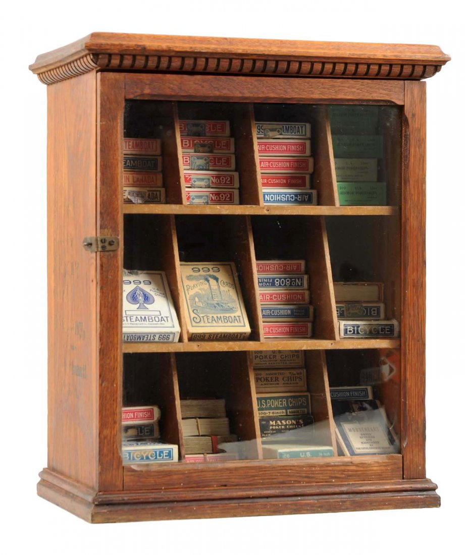 United States Playing Card Co. Display Case. (1 of 2)