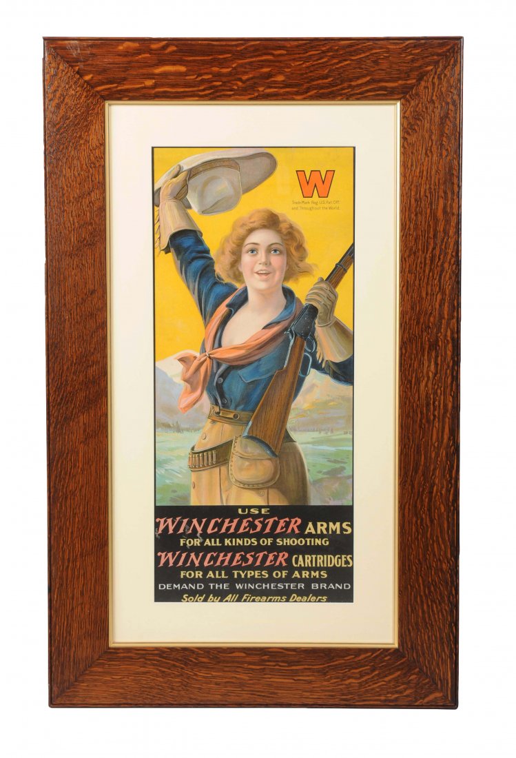 Winchester Arms Store Advertising Poster.