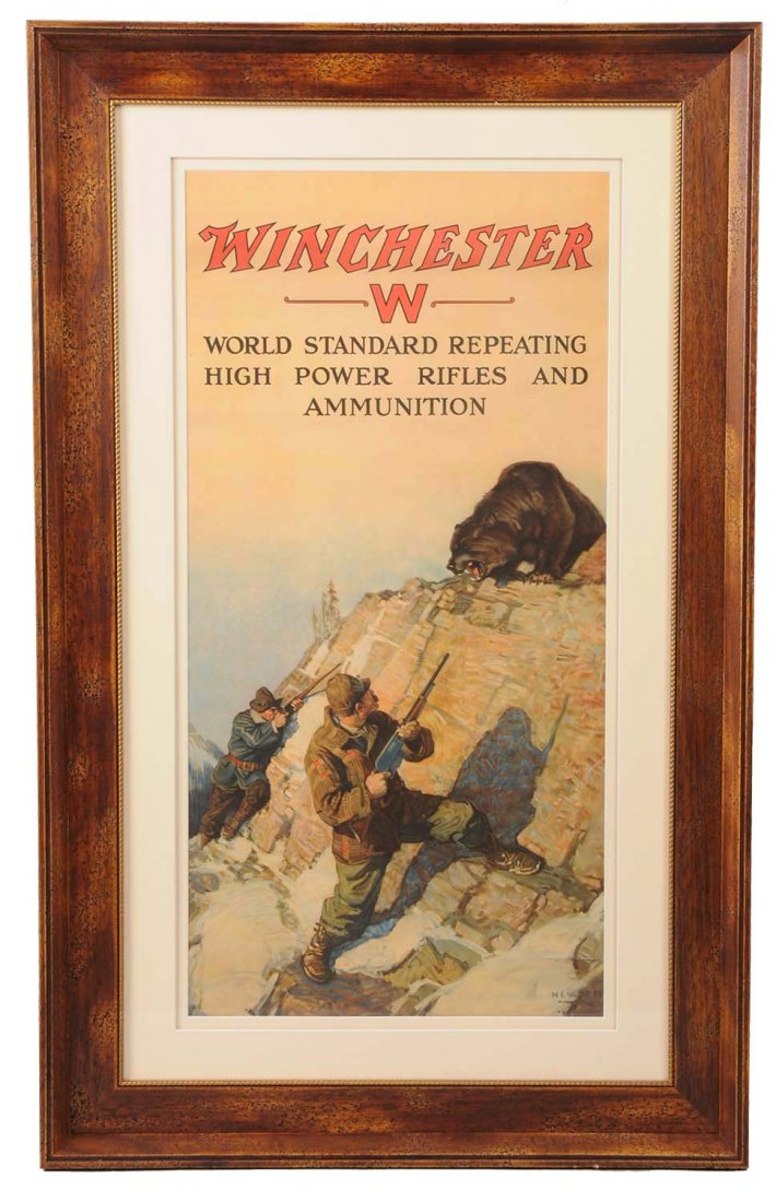 Early Winchester Arms Advertising Poster. (1 of 1)