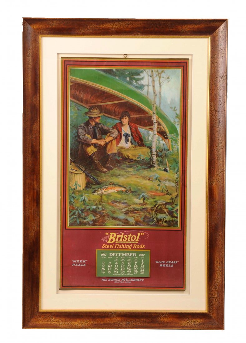 Bristol Fishing Rods Advertising Calendar. (1 of 1)