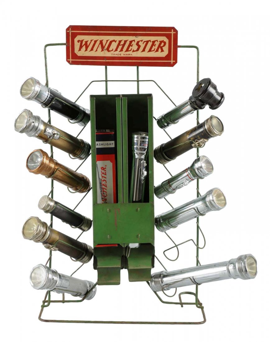 Winchester Store Flashlight Display Rack. (1 of 1)