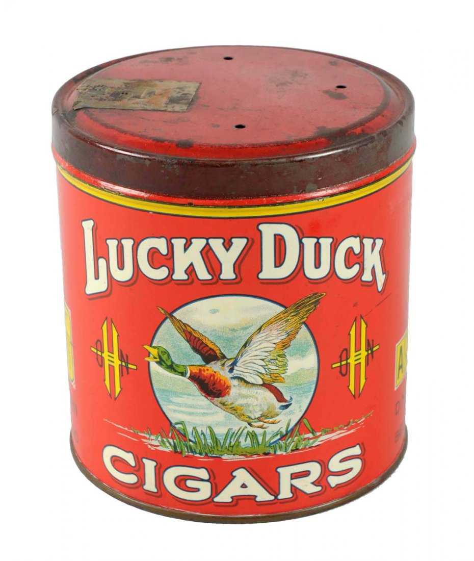 Lucky Duck Cigar Tin. (1 of 2)