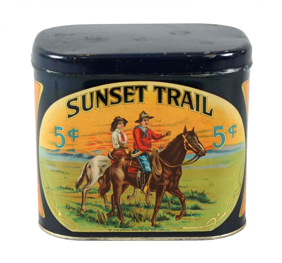 Sunset Trail Cigar Tin. (1 of 2)