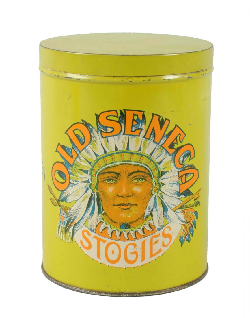 Old Seneca Stogies Cigar Tin. (1 of 2)