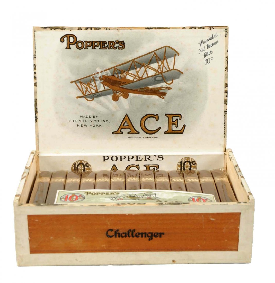 Tudor Arms Poppers Ace Cigar Display Box. (1 of 2)