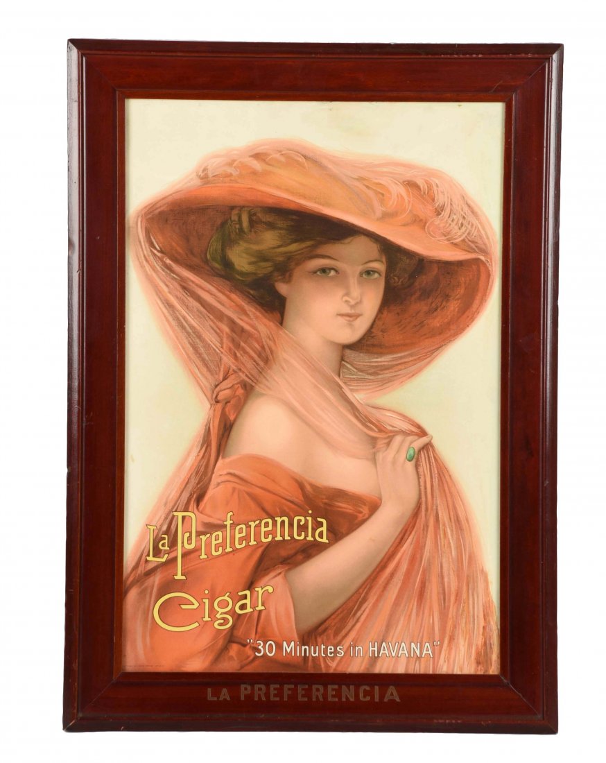 La Preferencia Cigar Advertising Sign. (1 of 1)
