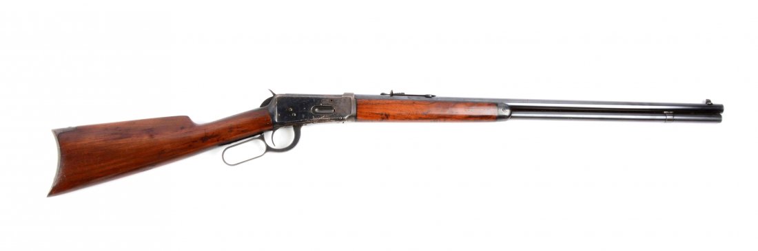 (C) Winchester Model 1894 Lever Action Rifle.: Manufacturer: Winchester Model: 1894 Serial No. 826934 Caliber: .30 WCF Barrel Length: 26” FFL Status: Curio & Relic Manufactured in 1918. Standard features include full round barrel, full magazine 
