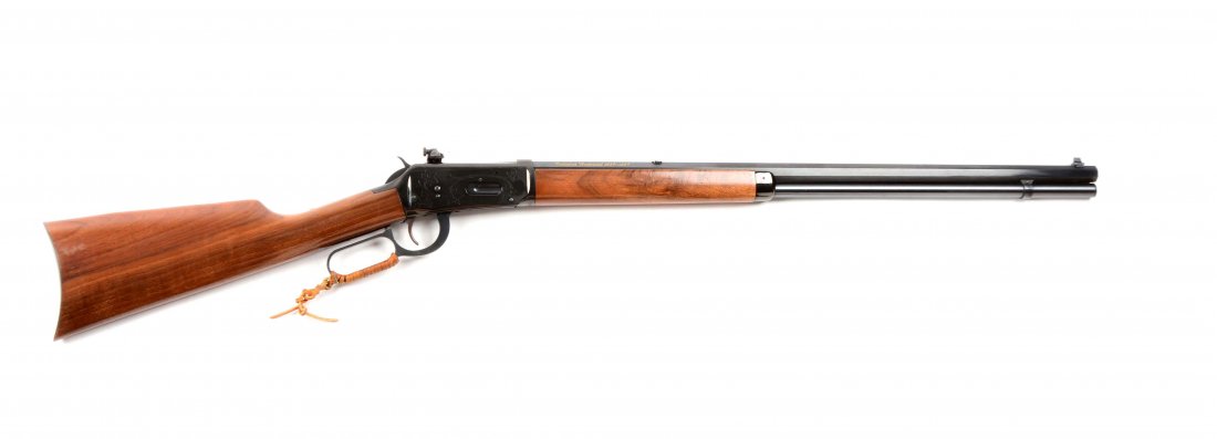 (C) Winchester Model 67 Canadian Centennial Lever: Manufacturer: Winchester Model: Canadian Centennial Serial No. 16424 Caliber: .30-30 Barrel Length: 26” FFL Status: Modern Manufactured in 1967, 90000 total made. Blued octagonal barrel marked near 