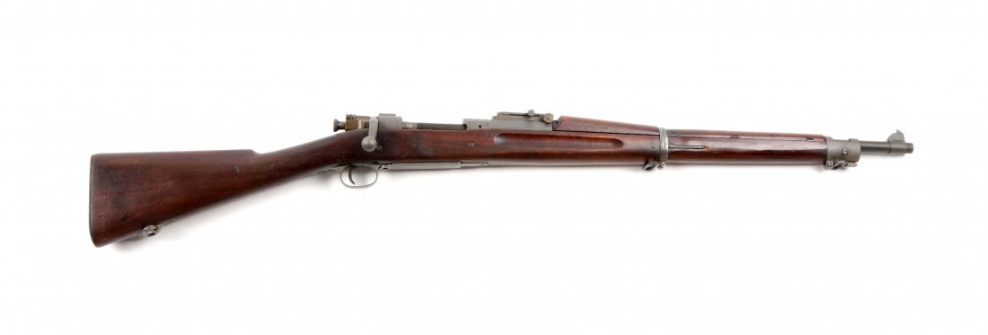 (C) U.S. Springfield Model 1903 Bolt Action Rifle.: Manufacturer: Springfield Model: 1903 Serial No. 1212718 Caliber: 30-06 Barrel Length: 24” FFL Status: Curio & Relic Frame manufactured 1921. Has a Springfield “3-42” barrel, updated World War I