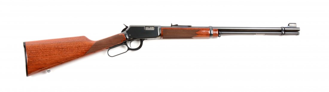 (M) Winchester Model XTR Lever Action Rifle.: Manufacturer: Winchester Model: XTR Serial No. F466482 Caliber: .22 Winchester Magnum Barrel Length: 20” FFL Status: Modern Referred to as the Model 9422M, this rifle features a full round barrel, f